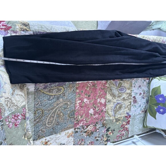 Quaker Factory Black Suit Set Jacket Gold Snowflakes Black Pants Medium - Picture 9 of 9